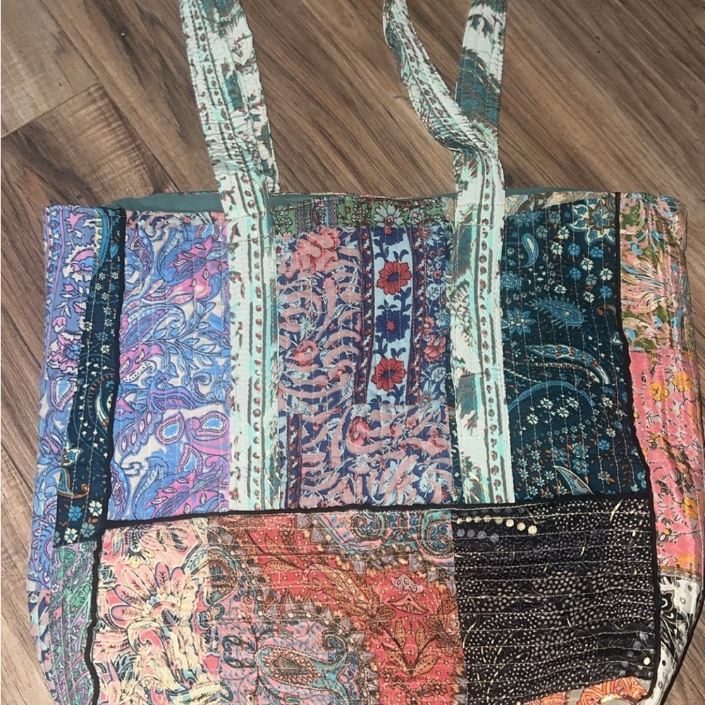 Bohemian Patchwork Tote Bag - Multicolor